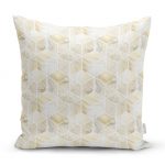 - realhomesK3142 - Realhomes  Geometrik Mermer Zeminli Modern Yastık Kırlent Kılıfı Realhomes