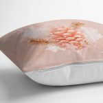 - realhomesK3144-2 - Realhomes Pempe Zeminli Kozalak Desenli Dijital Baskılı Yastık Kırlent Kılıfı Realhomes