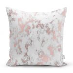 - realhomesK3146 - Realhomes  Mermer Zeminli Dijital Baskılı Yastık Kırlent Kılıfı Realhomes