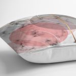 - realhomesK3151-2 - Realhomes  Geometrik Mermer Desenli Dijital Baskılı Yastık Kırlent Kılıfı Realhomes