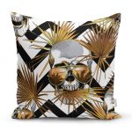 - realhomesK3164 - Realhomes Kurukafa Desenli Geometrik Yastık Kırlent Kılıfı Realhomes