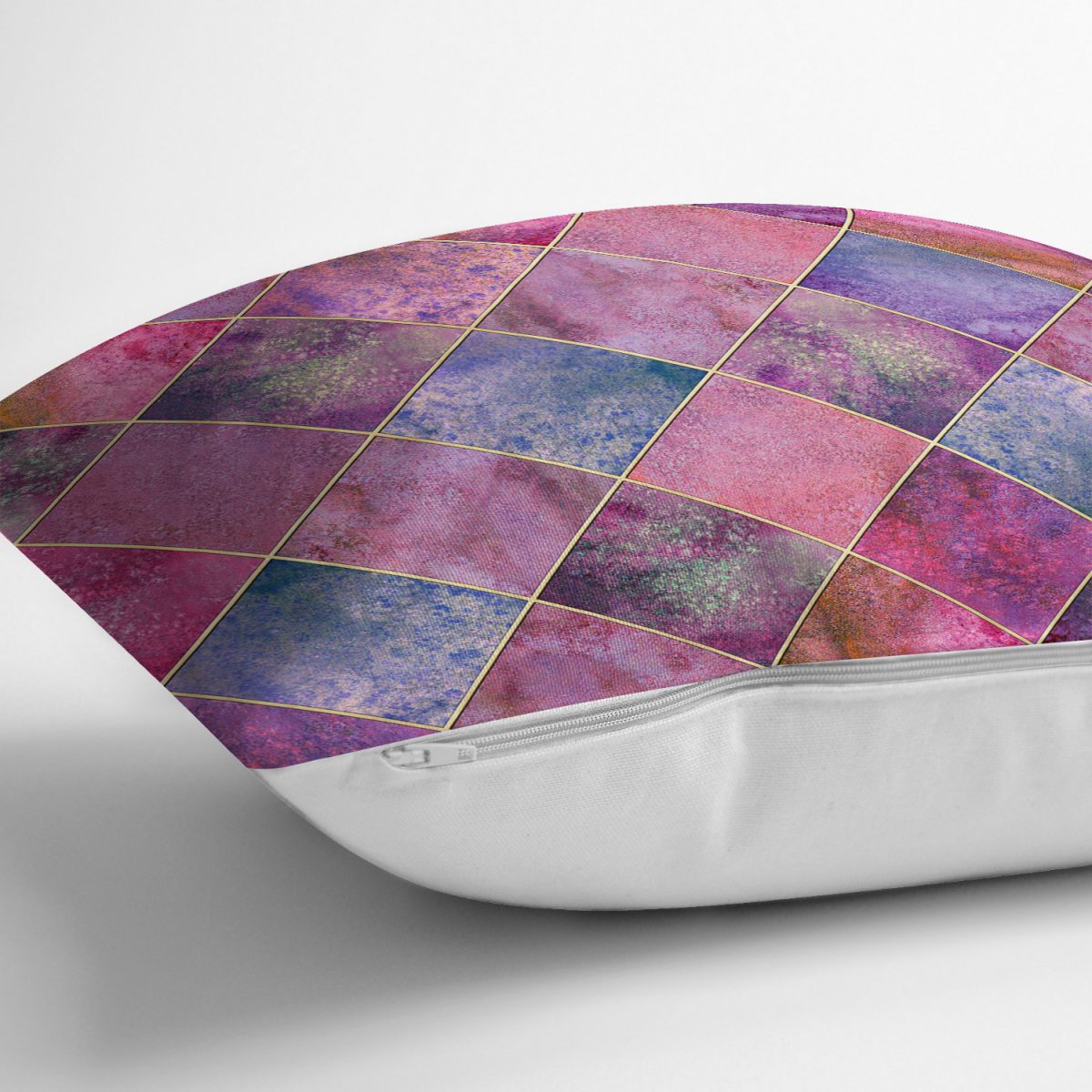 Geometrik Pudra Renkler Modern Tasarımlı Dekoratif Yastık Kırlent Kılıfı Realhomes
