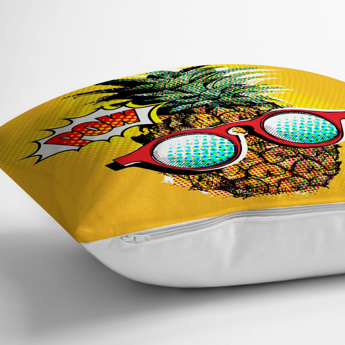 Pop Art Temalı Ananas Özel Tasarım Yastık Kırlent Kılıfı Realhomes