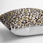 - realhomesK3190-2 - Realhomes Zebra Desenli Altın Detaylı Modern Yastık Kırlent Kılıfı Realhomes