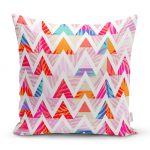 - realhomesK3203 - Realhomes Geometrik Desenli Renkli Zeminli Modern Yastık Kırlent Kılıfı Realhomes