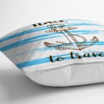 - realhomesK3208-2 - Realhomes  Time to Travel Denizci Desenli Modern Yastık Kırlent Kılıfı Realhomes