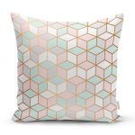 - realhomesK3231 - Realhomes  Geometrik Desenli 3D Özel Tasarımlı Modern Yastık Kırlent Kılıfı Realhomes