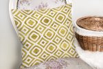 - realhomesK3243-1 - Realhomes  Geometrik Şekilli Altın Detaylı Modern Yastık Kırlent Kılıfı Realhomes
