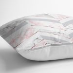 - realhomesK3251-2 - Realhomes  Mermer Zeminli Geometrik Tasarımlı Yastık Kırlent Kılıfı Realhomes