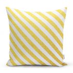 - realhomesK3255 - Realhomes  Modern Altın Çizgiler Özel Tasarımlı Yastık Kırlent Kılıfı Realhomes