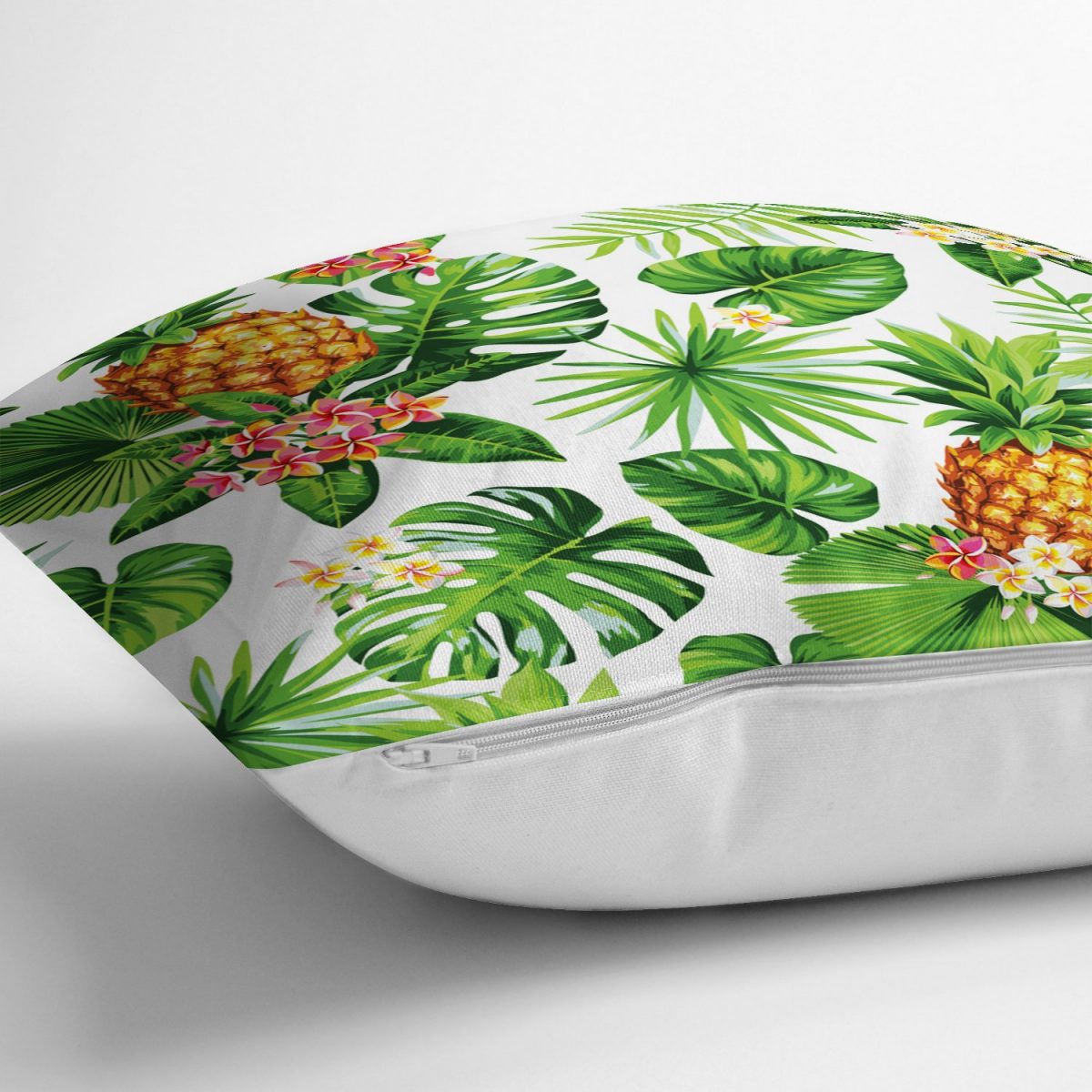 Summer Tropikal Desenli Özel Tasarımlı Yastık Kırlent Kılıfı Realhomes