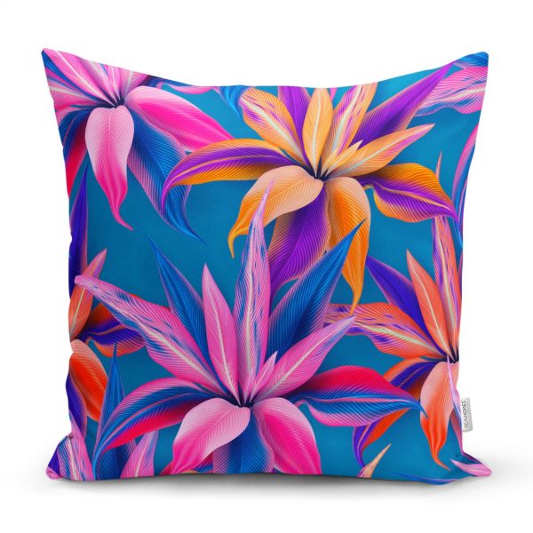 - realhomesK3262 - Realhomes  Mermer Zeminli Geometrik Desenli Modern Yastık Kırlent Kılıfı Realhomes