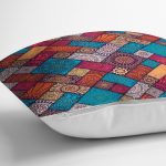 - realhomesK3311-2 - Realhomes Geometrik Etnik Desenli Özel Tasarım Yastık Kırlent Kılıfı Realhomes