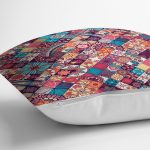 Etnik Geometrik Desenli Özel Tasarım Yastık Kırlent Kılıfı Realhomes