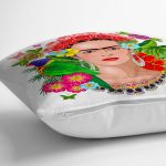 - realhomesK3328-2 - Realhomes Özel Tasarım Frida Kahlo Tasarımlı Dekoratif Yastık Kırlent Kılıfı Realhomes