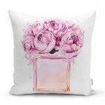 Coco Parfüm Tasarımlı Dijital Baskılı Modern Yastık Kırlent Kılıfı Realhomes