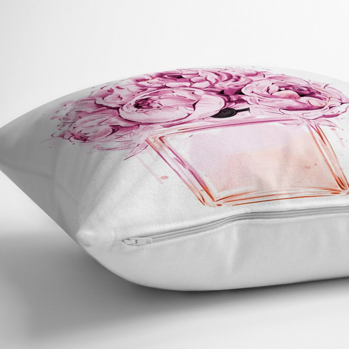 Coco Parfüm Tasarımlı Dijital Baskılı Modern Yastık Kırlent Kılıfı Realhomes