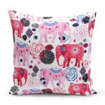 - realhomesK3358 - Realhomes  Etnik Filler Özel Tasarımlı Dijital Baskılı Yastık Kırlent Kılıfı Realhomes