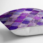 - realhomesK3390-2 - Realhomes Mor Renkli Ogea Desenli Özel Tasarım Dekoratif Yastık Kırlent Kılıfı Realhomes