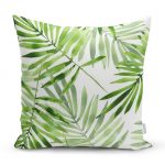 - realhomesK3405 - Realhomes  Suluboya İnce Yapraklar Modern Tasarımlı Dekoratif Yastık Kırlent Kılıfı Realhomes