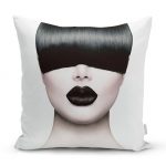 - realhomesK3406 - Realhomes  Realhomes Fashion Women Tasarımlı Dijital Baskılı Yastık Kırlent Kılıfı Realhomes