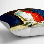 Kaplumbağa Terbiyecisi Dijital Baskılı Dekoratif Yer Minderi - 70 x 70 cm Realhomes