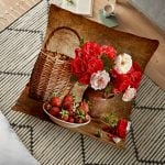 Osmanlı Hanımları Temalı Dijital Baskılı Yer Minderi - 70 x 70 cm Realhomes