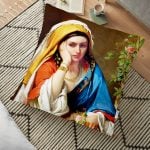 Osmanlı Harem Kadınları Tasarımlı Dijital Baskılı Dekoratif Yer Minderi - 70 x 70 cm Realhomes