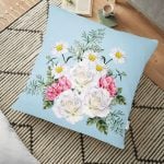 Osmanlı Harem Kadınları Temalı Dijital Baskılı Dekoratif Yer Minderi - 70 x 70 cm Realhomes