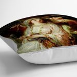 - yerminderi-YER-2-1 - Realhomes  Osmanlı Desen Dijital Baskılı Dekoratif Yer Minderi - 70 x 70 cm Realhomes