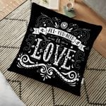 Kaktüs Baskılı Dekoratif Dijital Baskılı Yer Minderi - 70 x 70 cm Realhomes