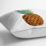 - yerminderi-YER-2031-1 - Realhomes Ananas Desenli Dijital Baskılı Dekoratif Yer Minderi - 70 x 70 cm Realhomes