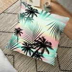 Kaktüs Desenli Özel Tasarım Yer Minderi - 70 x 70 cm Realhomes