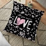 Palmiye Zigzag Desen Dijital Baskılı Yer Minderi - 70 x 70 cm Realhomes