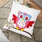 Palmiye Zigzag Desen Dijital Baskılı Yer Minderi - 70 x 70 cm Realhomes