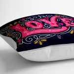 - yerminderi-YER-2080-1 - Realhomes  Renkli Love Baskılı Dijital Baskılı Modern Yer Minderi - 70 x 70 cm Realhomes