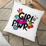 Puanlı Love You Baskıılı Dijital Baskılı Yer Minderi - 70 x 70 cm Realhomes