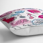 - yerminderi-YER-2087-1 - Realhomes Fashion Aksesuar Desenli Dijital Baskılı Yer Minderi - 70 x 70 cm Realhomes