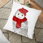 Saka Kuşlu Dijital Baskılı Dekoratif Yer Minderi - 70 x 70 cm Realhomes