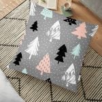 Damalı Fashion Gırl Dijital Baskılı Modern Yer Minderi - 70 x 70 cm Realhomes