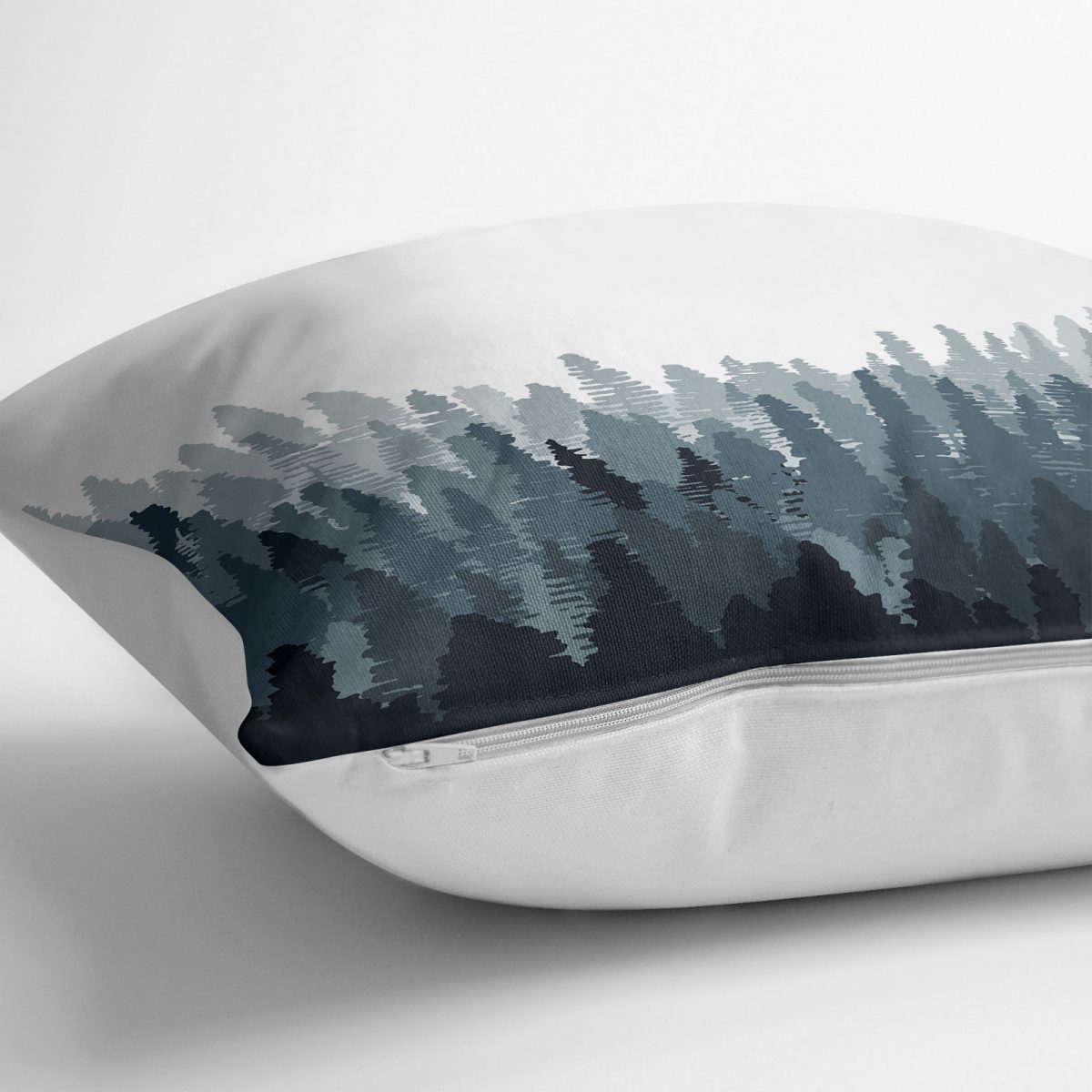 Orman Temalı Dijital Baskılı Modern Yer Minderi - 70 x 70 cm Realhomes