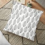 Mor Renkli Ogea Desenli Dijital Baskılı Modern Yer Minderi - 70 x 70 cm Realhomes