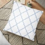 Mor Renkli Ogea Desenli Dijital Baskılı Modern Yer Minderi - 70 x 70 cm Realhomes