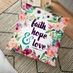 Modern Tasarımlı Alaçatı Evi Dijital Baskılı Dekoratif Yer Minderi - 70 x 70 cm Realhomes