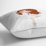 - yerminderi-YER-2326-1 - Realhomes  Fashion Girl Desenli Dekoratif Yer Minderi - 70 x 70 cm Realhomes