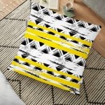 Leopar Gül Motifli Dekoratif Yer Minderi - 70 x 70 cm Realhomes