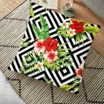 RealHomes Dijital Baskılı Dekoratif Yer Minderi - 70 x 70 cm Realhomes