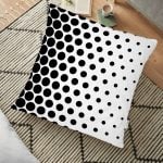 Füme Temalı Kavaniçe Çiçek Motifli Dijital Baskılı Yer Minderi - 70 x 70 cm Realhomes