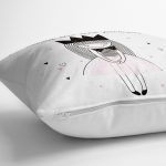 - yerminderi-YER-2434-1 - Realhomes  Je Noudrais Etre Une Princesse Baskılı Dekoratif Yer Minderi - 70 x 70 cm Realhomes