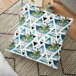 Zigzag Zebra Desenli Ogea Desenli Dekoratif Yer Minderi - 70 x 70 cm Realhomes